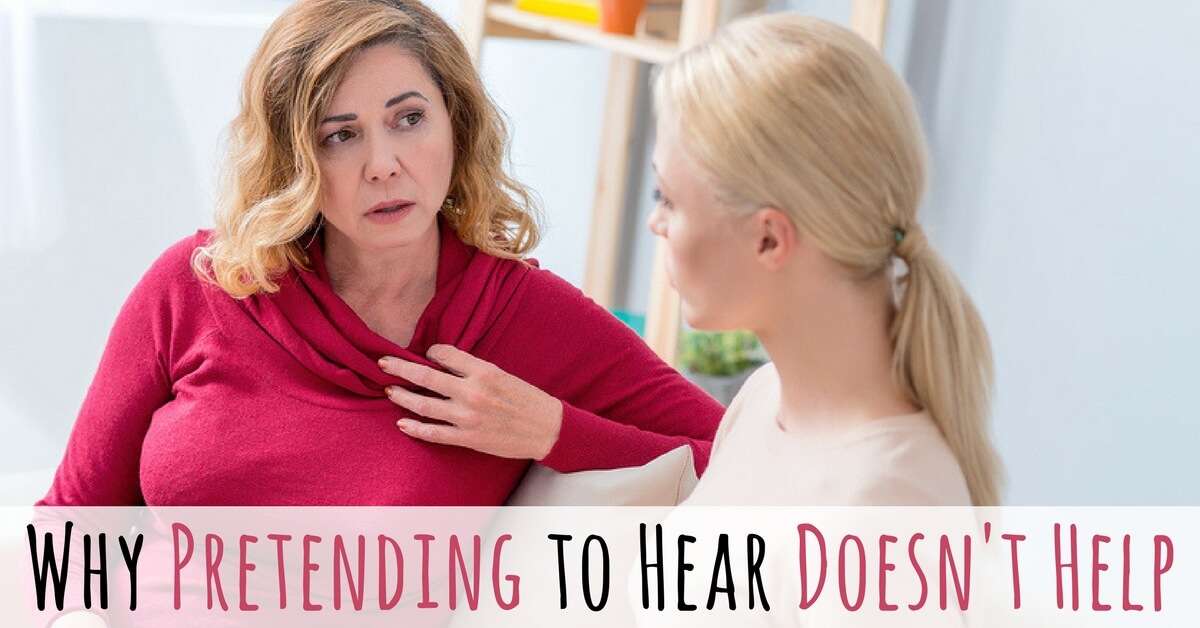 Why Pretending to Hear Doesn't Help